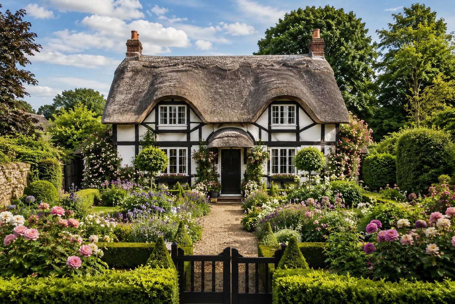 Welcoming front door and tidy path