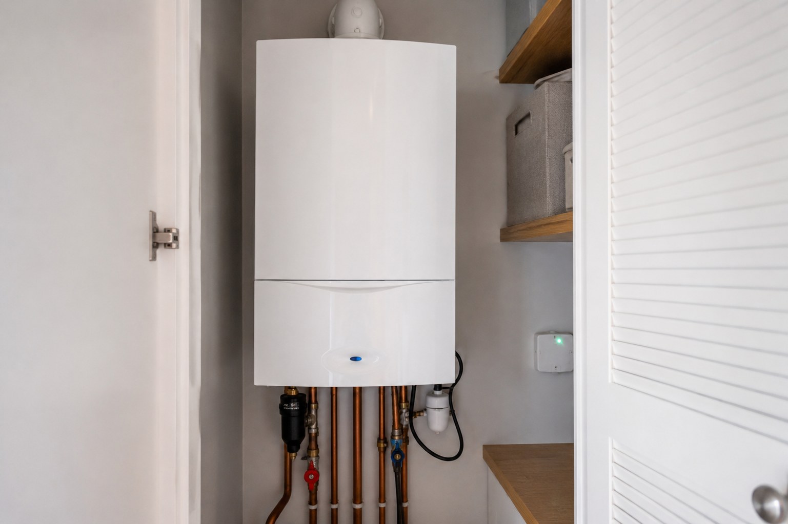 Modern boiler installation