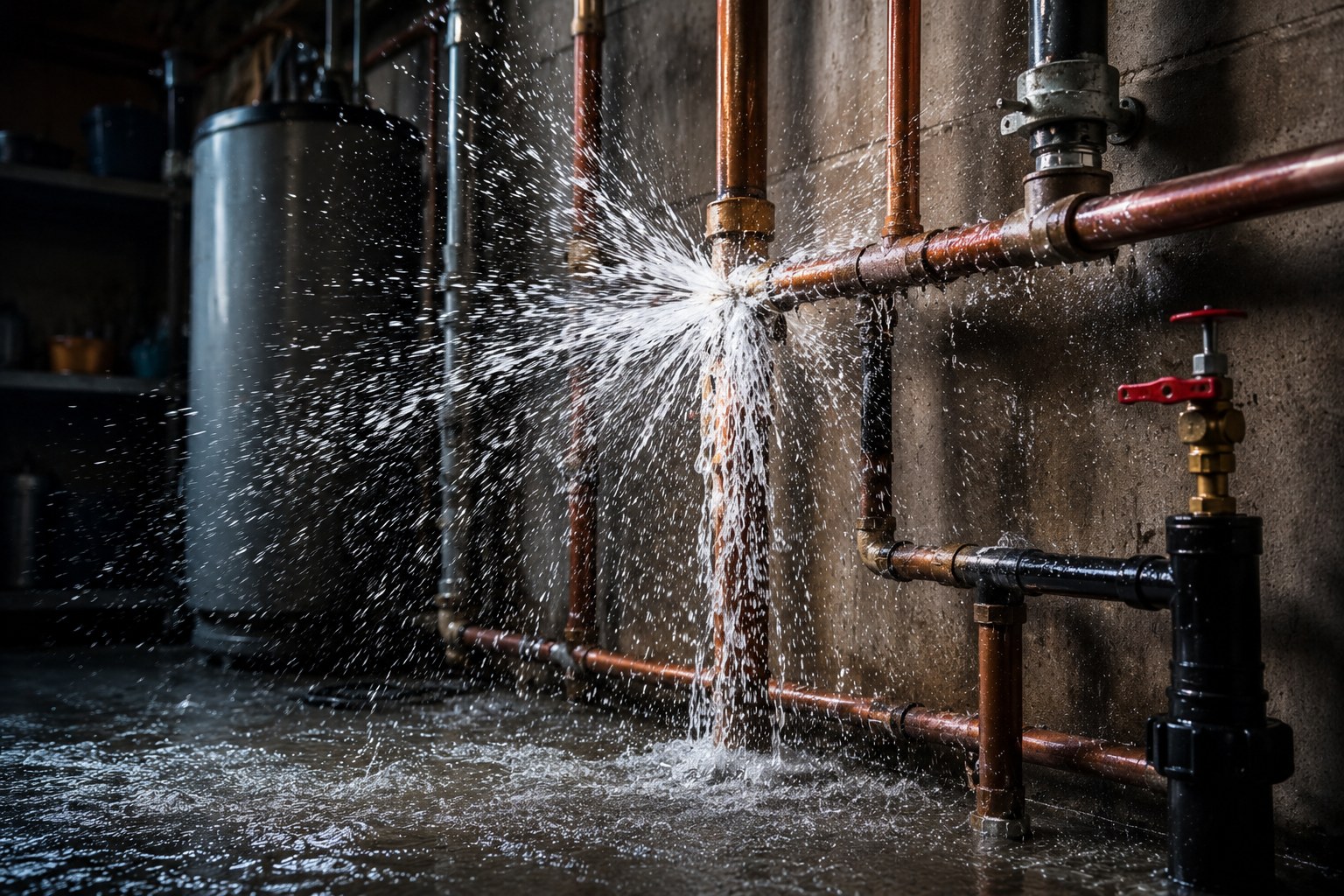 Water leak urgent repair