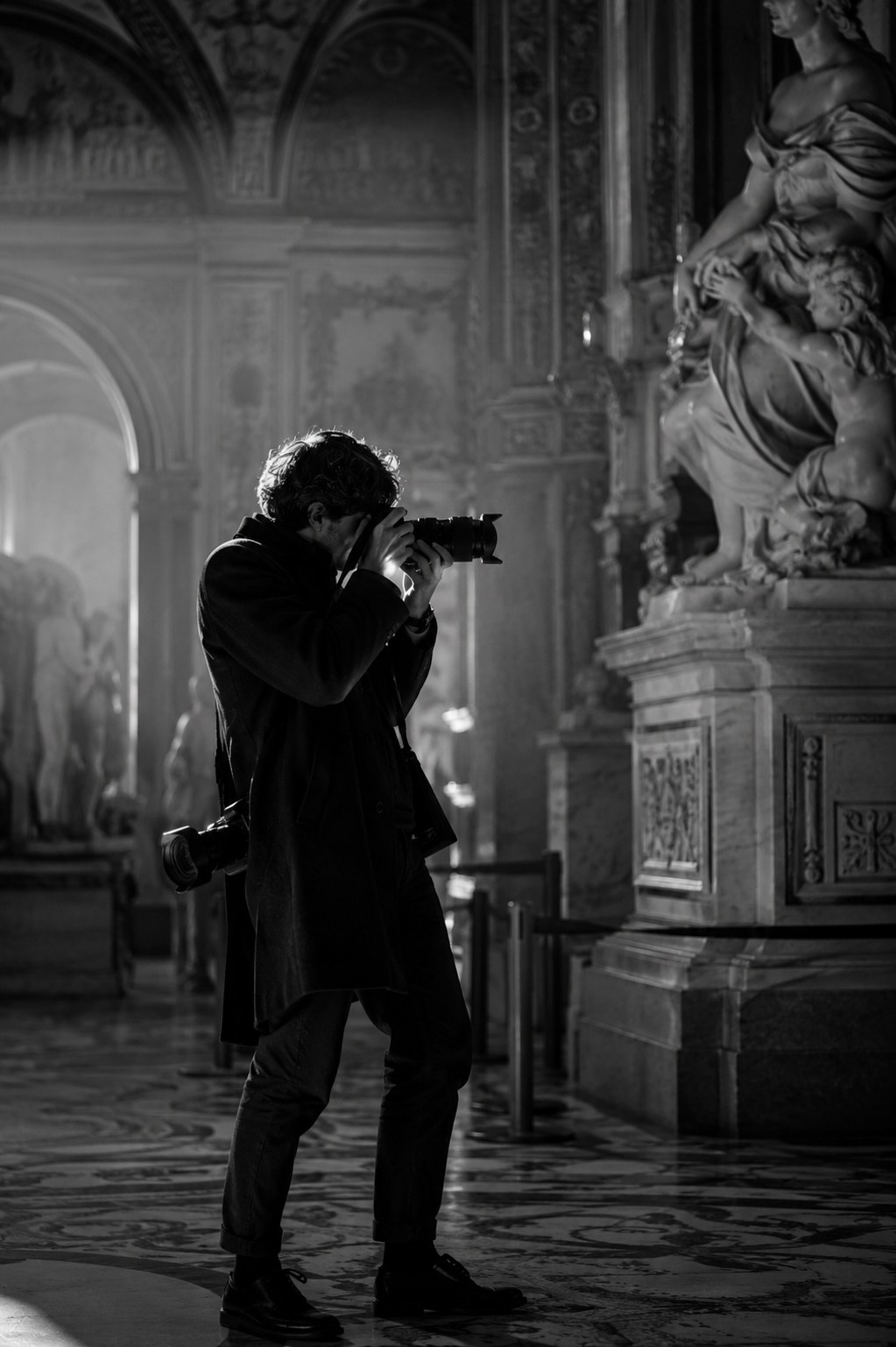 Photographer taking a photo