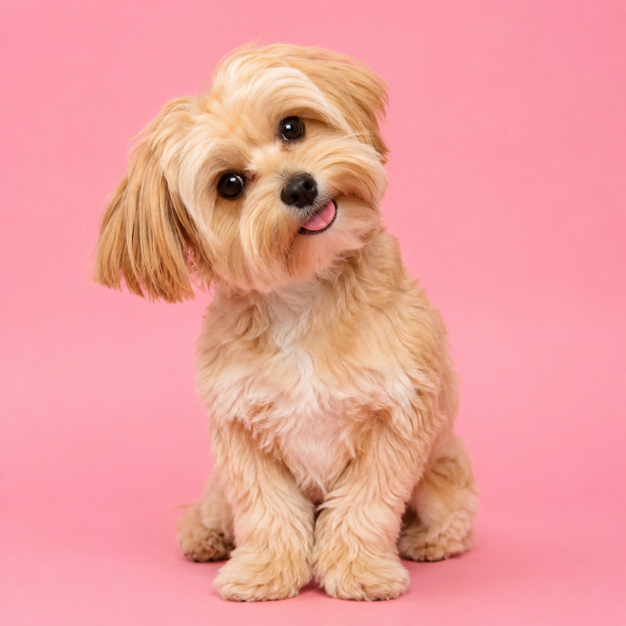 Dog smiling