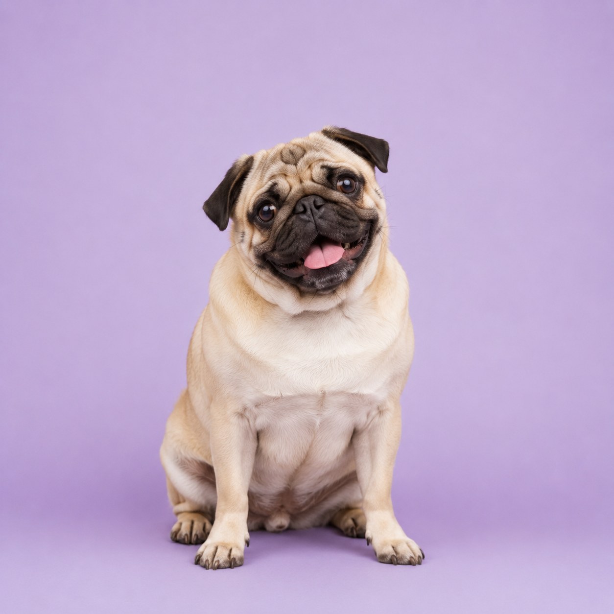 Pug dog portrait