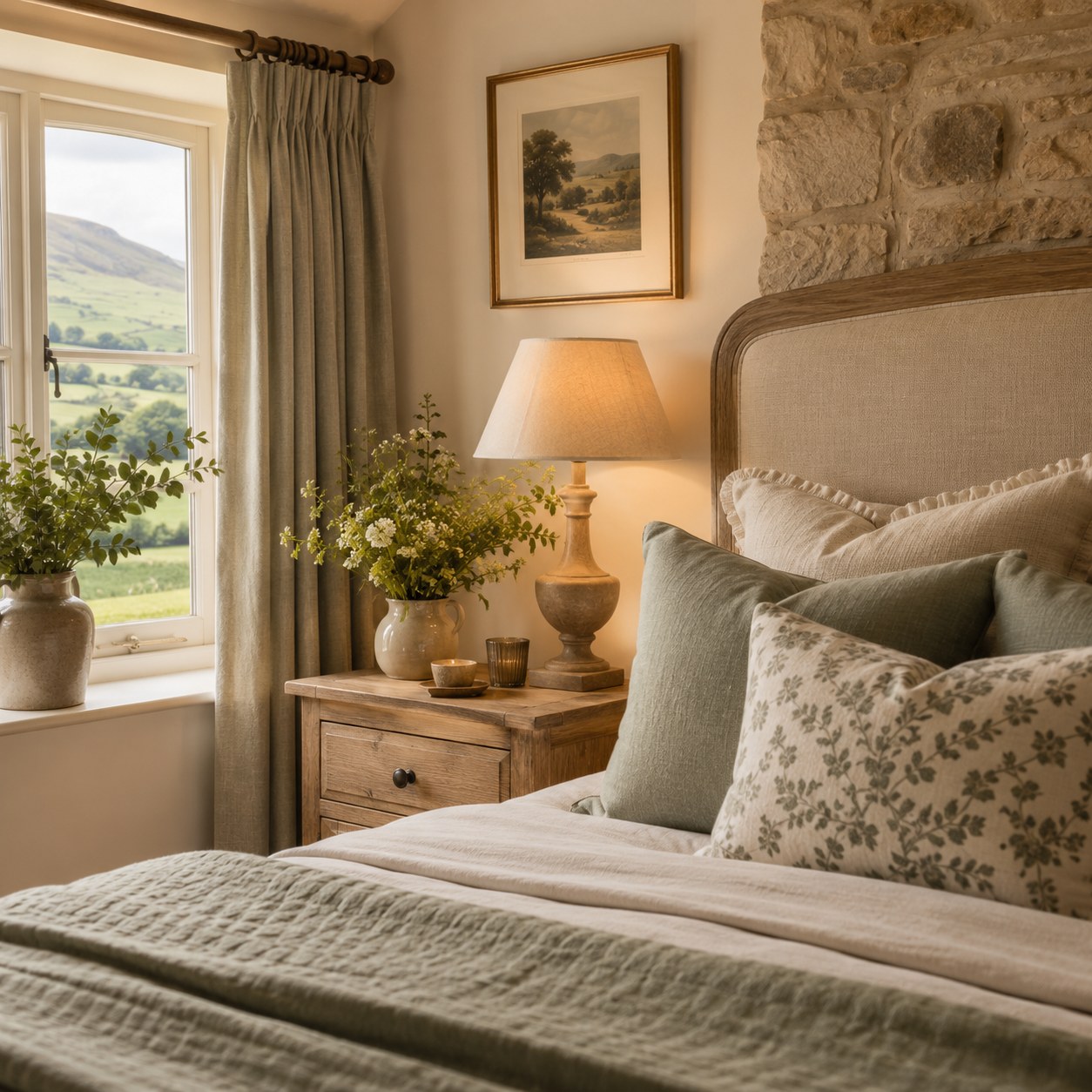 Master bedroom detail
