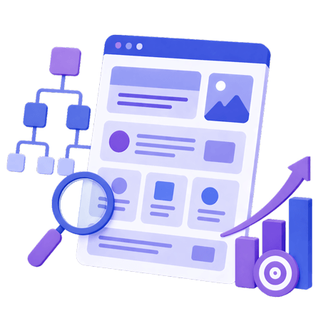 Built-in on-page SEO illustration