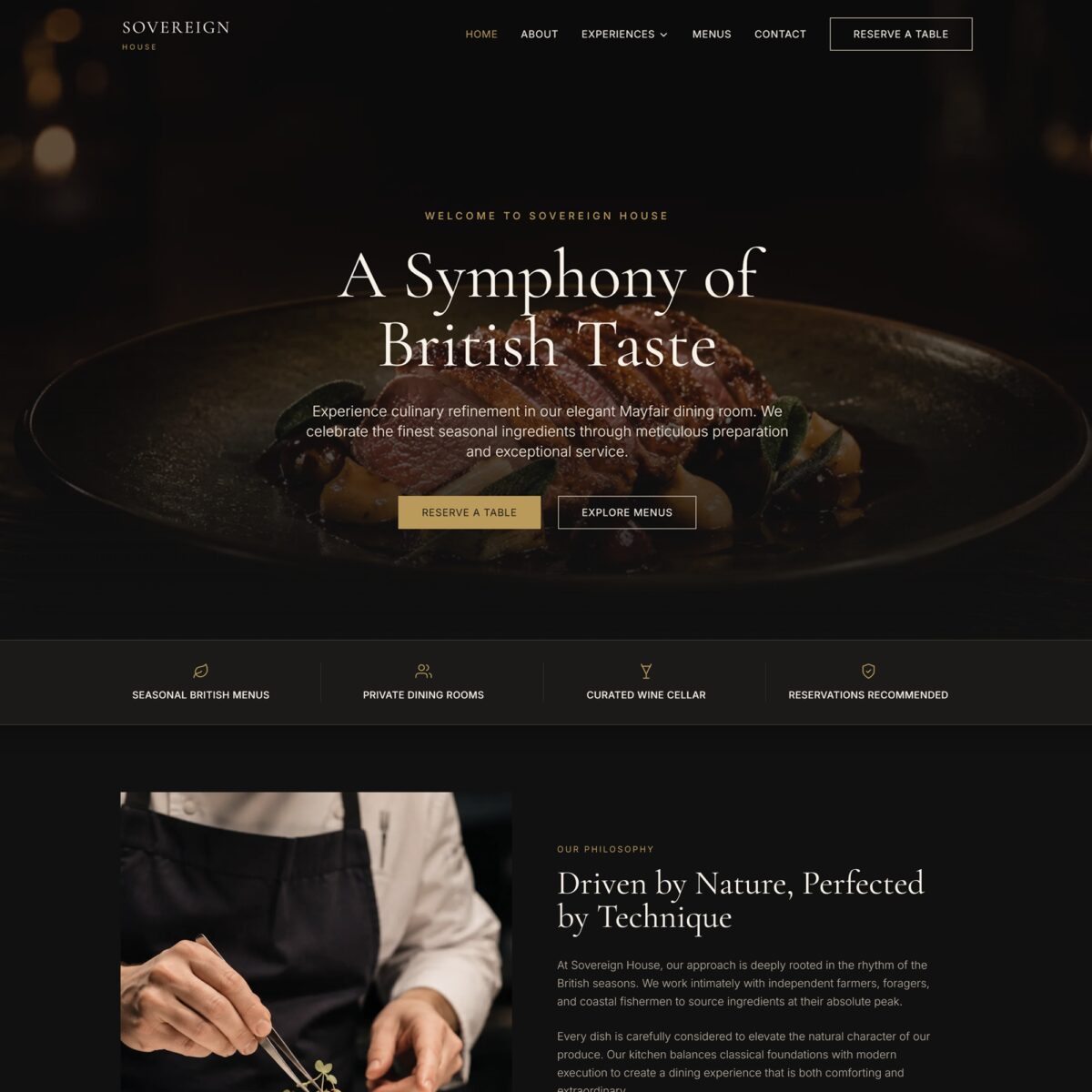 Screenshot of the Digiweave Sovereign website design
