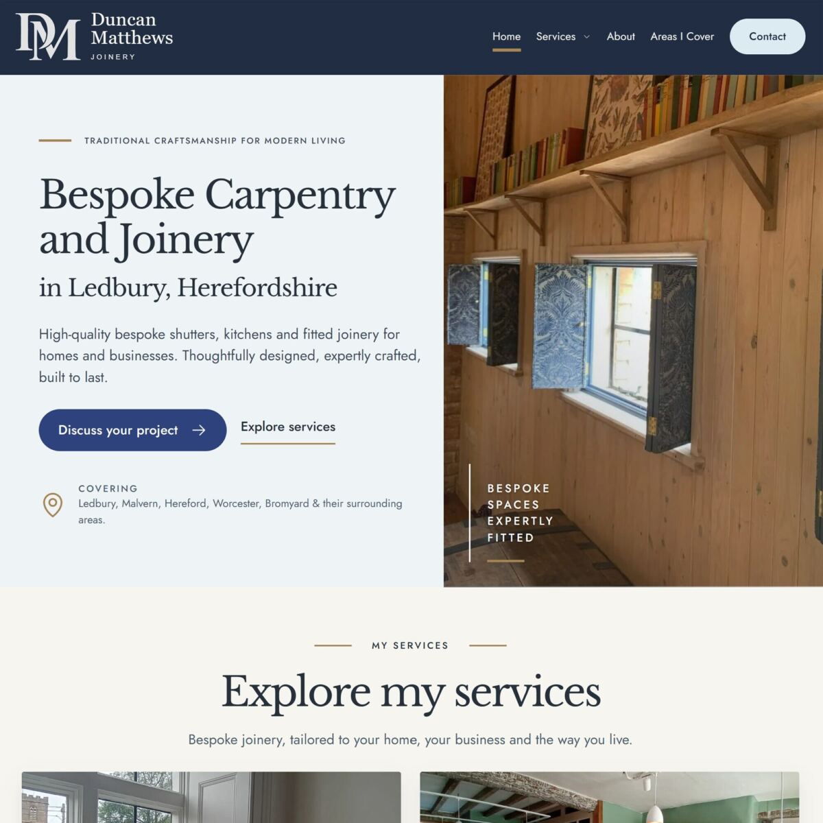 Duncan Matthews Joinery Screenshot